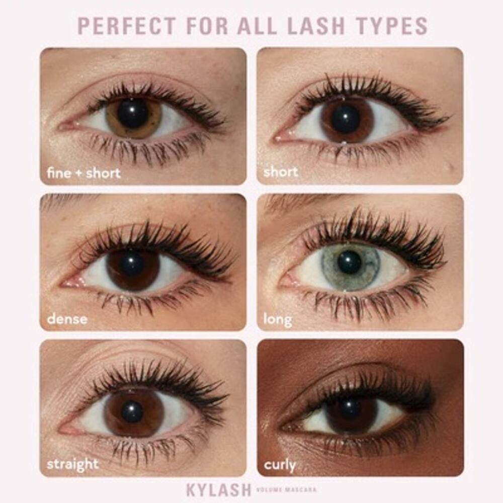 Kylie Cosmetics Kylash Volume Mascara Extra Black 0.41oz Clean Vegan Formula NEW - Picture 2 of 16